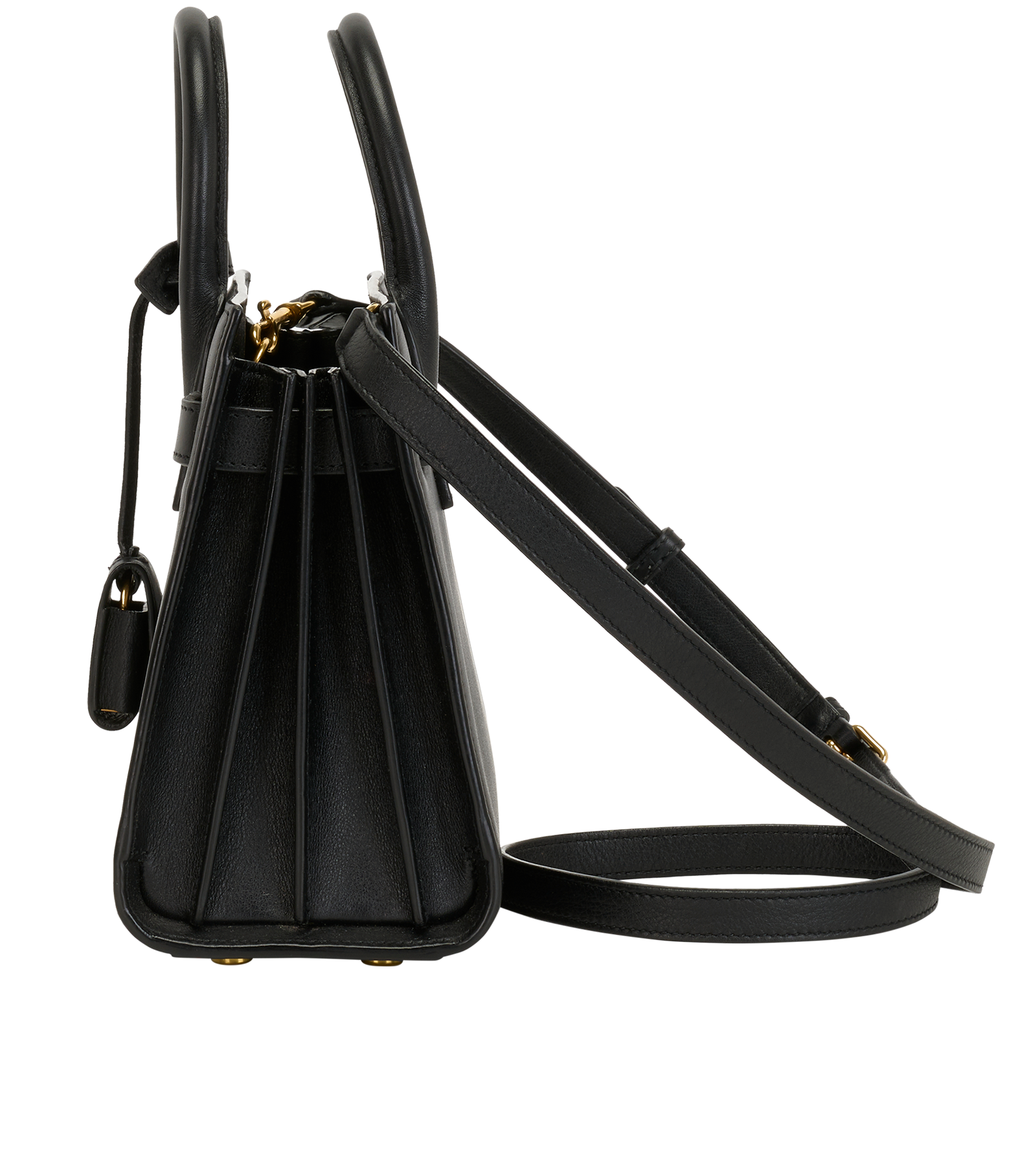 Nano Sac De Jour Tote, &pound;1,100, Handbags, Black, Leather, Bottom view